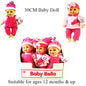 Baby Doll 30cm By Atoz Toys (2 Assorted Designs) - Bristow Direct 