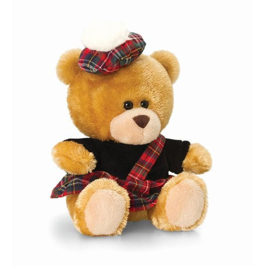 14cm Pipp Scottish Piper Bear Soft Plush By Keel Toys - Souvenir - Bristow Direct 