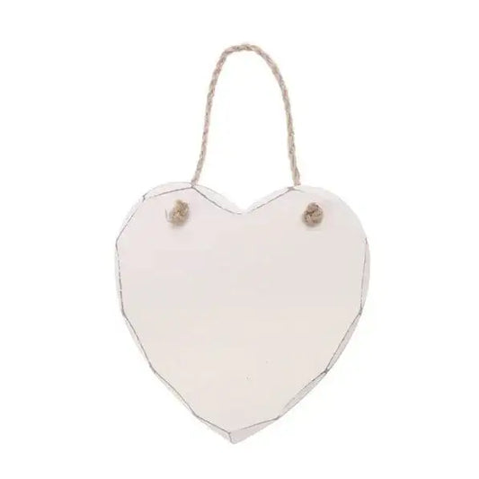 Plain Heart Hanging Plaque 12cm