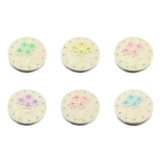 Diamante Flower Design Compact 6 Colours by Leonardo Collection