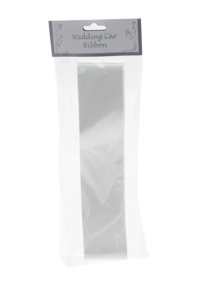 White Wedding Car Ribbon