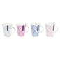 12oz New Bone China Patterned Mugs (Assorted Colours)