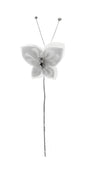 Medium White Diamante Butterfly