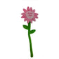 Pink plush flower toy with 'Baby Girl' text on petals, gift for newborn celebration