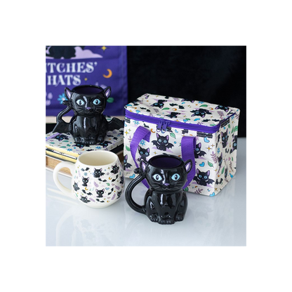 Cute and Creepy Bat Cat Mug