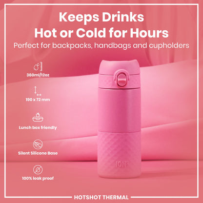 Insulated Steel, Travel Mug, Rose Bloom, 360ml