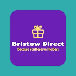 Gift box icon with bold text and tagline on a purple square, teal background.