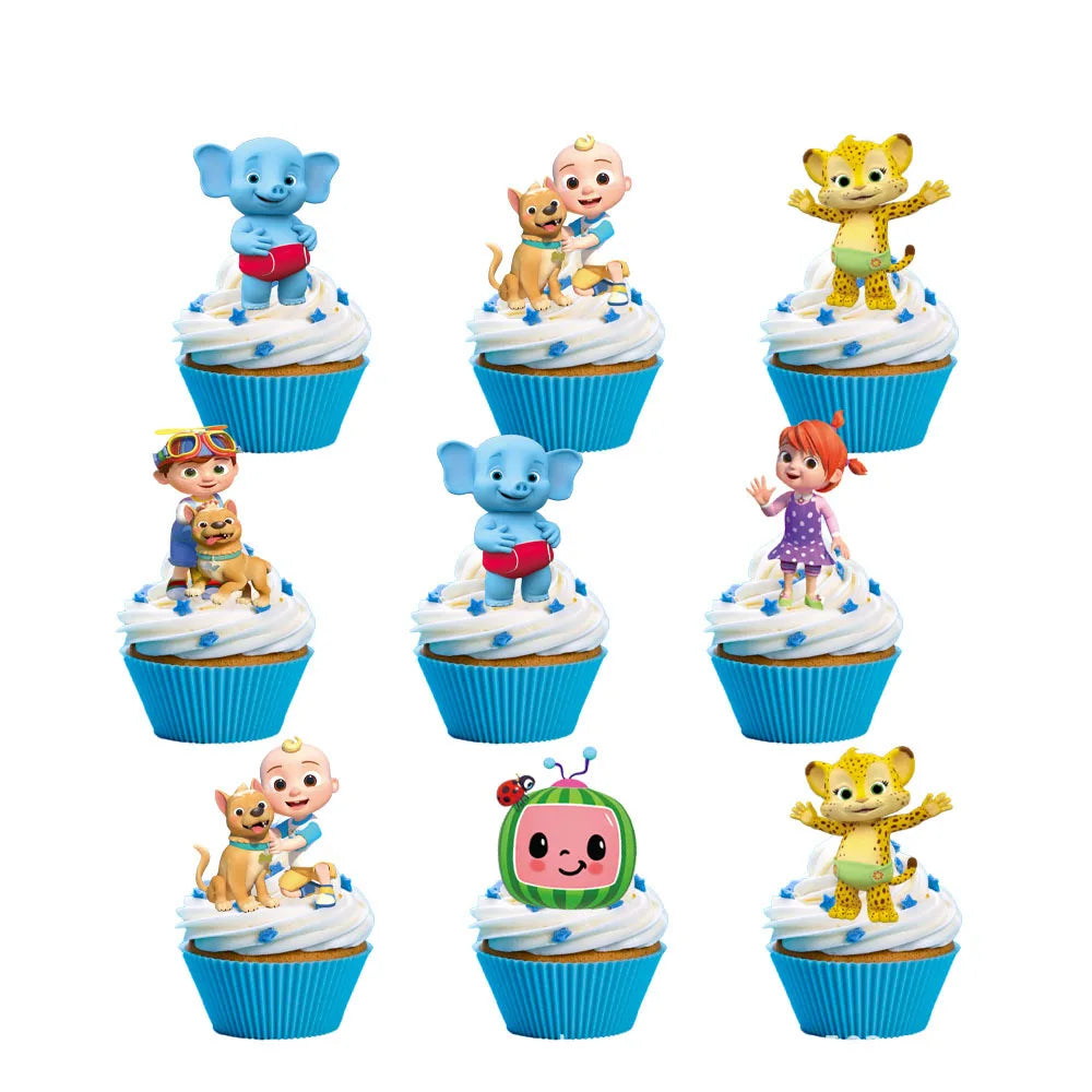 Cocomelon Kids Birthday Party Decorations Balloons Cups Plates Baby Shower Gift