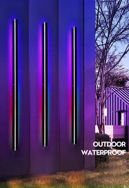 Smart Outdoor Wall Light - Colourful Remote-Controlled Porch & Patio Lamp