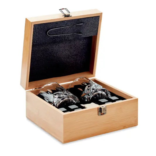 Luxury Bamboo Gift Set - 2 Tumblers in Bamboo Box