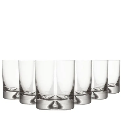 Krosno Dimple Base Whisky Tumblers - 350ml - Set of 6