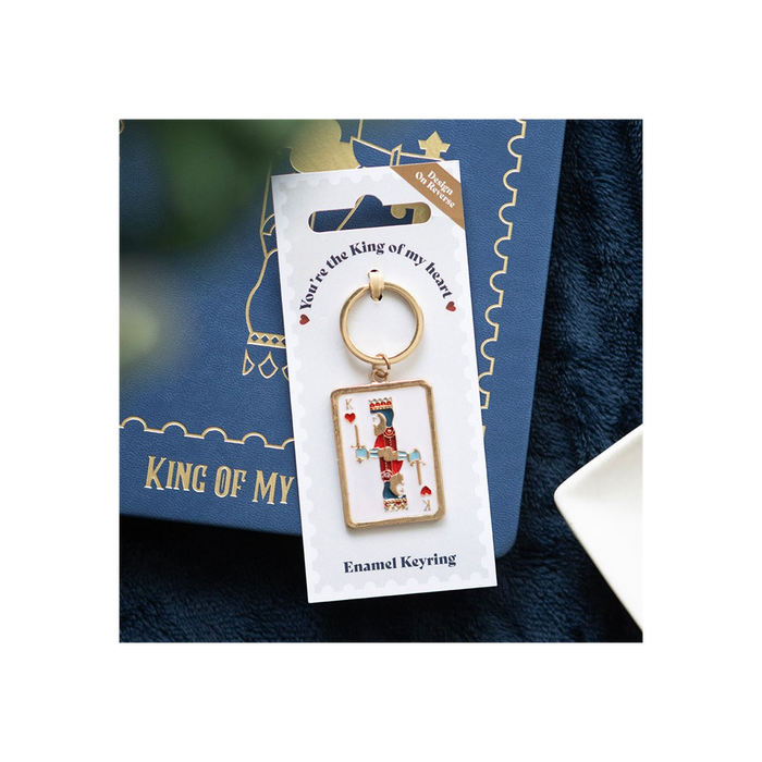 King of My Heart Playing Card Keyring