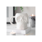Matte White Skull Mug