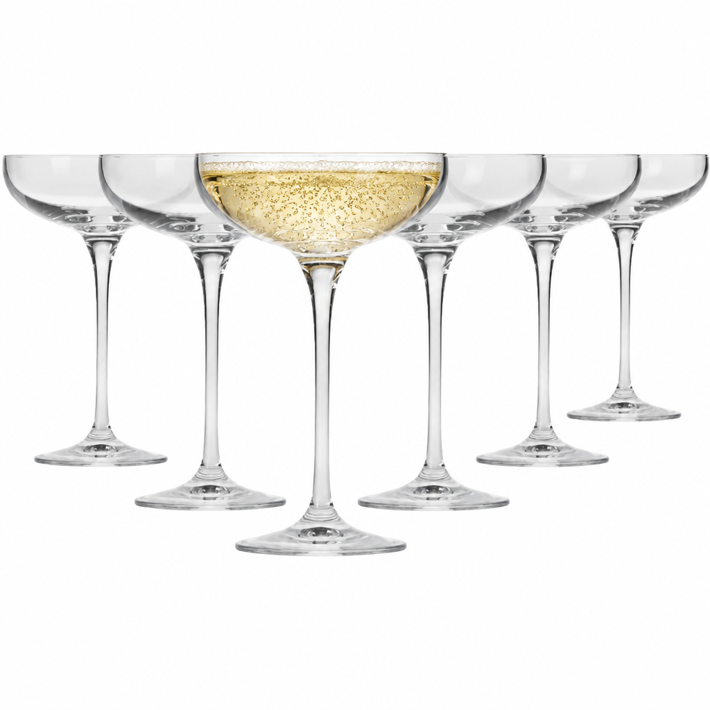 Krosno Champagne Saucers - 240ml - Set of 6