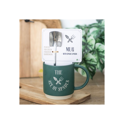 Ace of Spades Mug with Spade Spoon