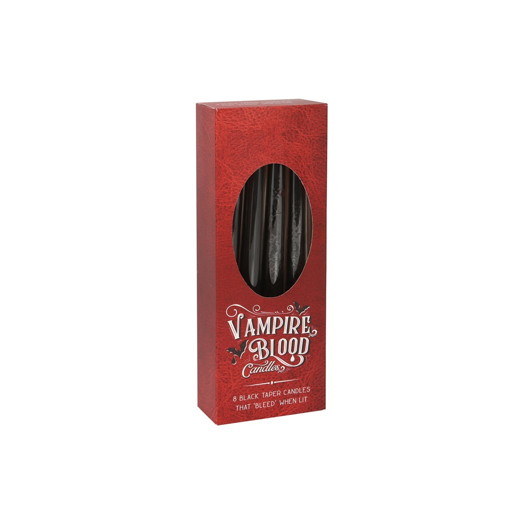 Set of 8 Vampire Blood Taper Candles