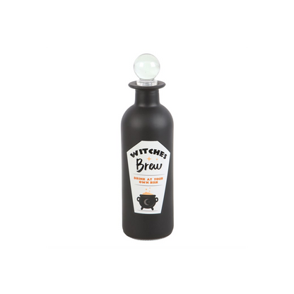 Decorative Witches Brew Glass Potion Bottle