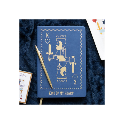 King of My Heart Playing Card A5 Notebook