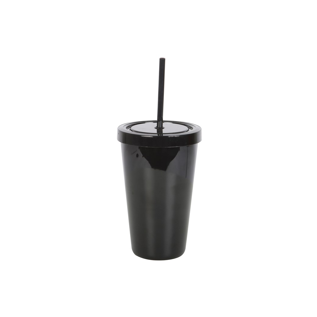 Deadly Poison Plastic Tumbler with Straw