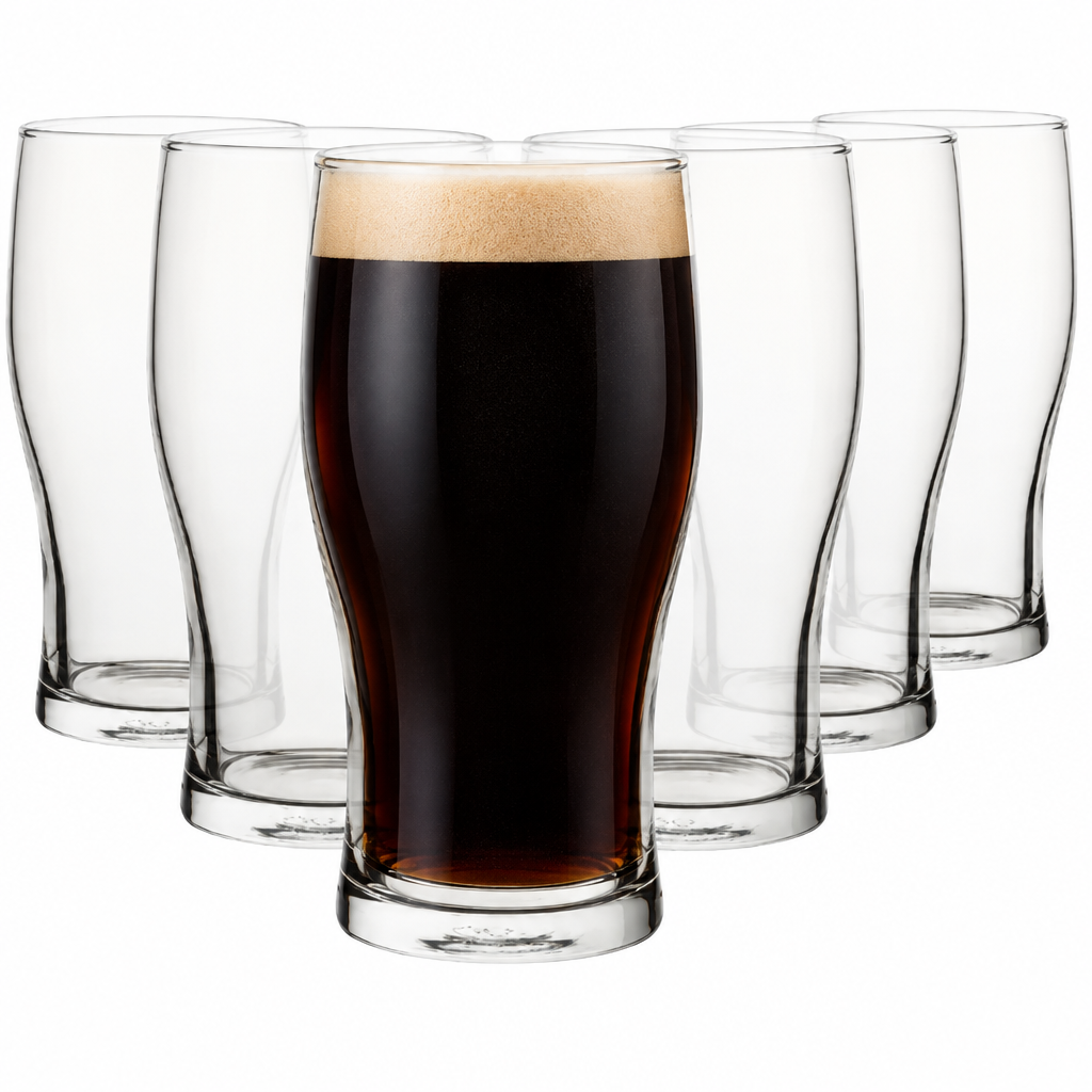 Tulip Pint Glasses - 570ml - Set of 6