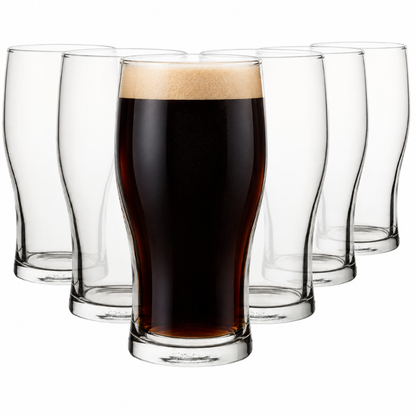 Tulip Pint Glasses - 570ml - Set of 6
